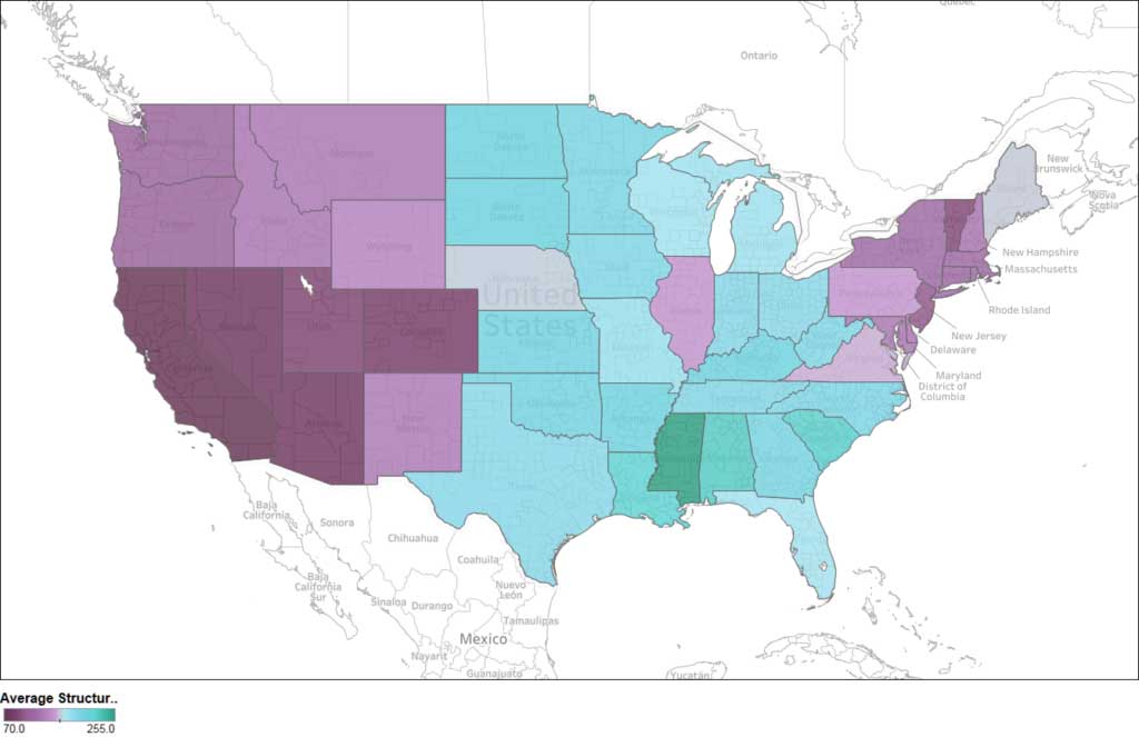 States-by-Average-Structure-Height